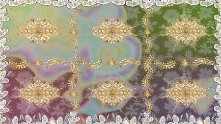 abstract interesting pattern with nice and cute pictureの写真素材