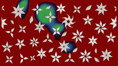 abstract interesting pattern with nice and cute pictureの写真素材