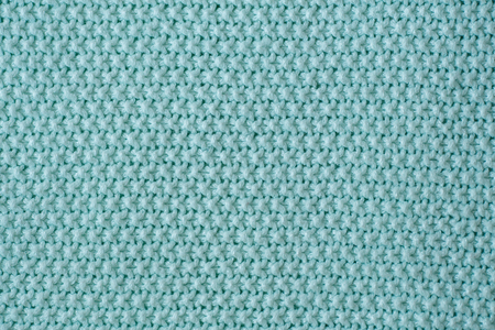 Mint knitting wool texture background. Place for text