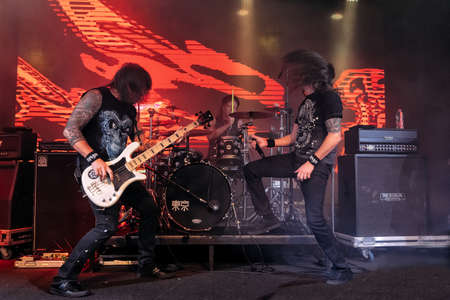 Tel Aviv / Israel - 02 06 2020: Group "ARIA" in live concert in Tel Aviv Portのeditorial素材