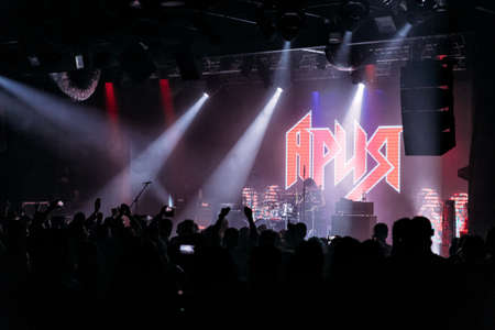 Tel Aviv / Israel - 02 06 2020: Group "ARIA" in live concert in Tel Aviv Portのeditorial素材