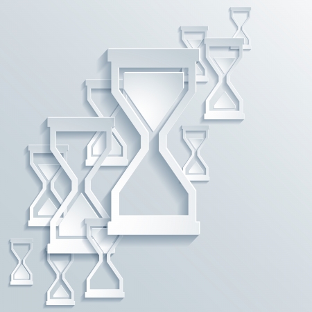 Abstract Paper Graphics of Hourglassのイラスト素材