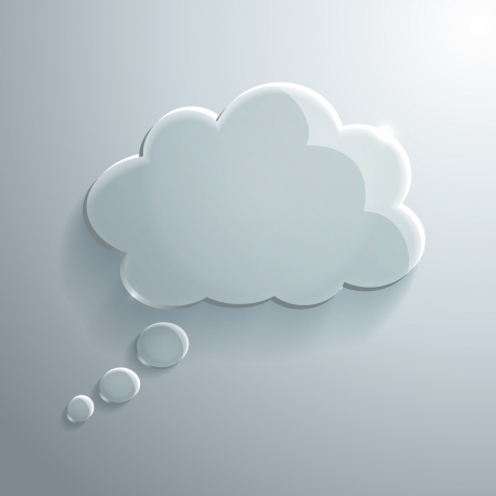 Illustration of Glass Speech Bubbleのイラスト素材