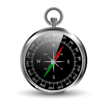 separated by layers, editable vector illustration of compass for your own designのイラスト素材