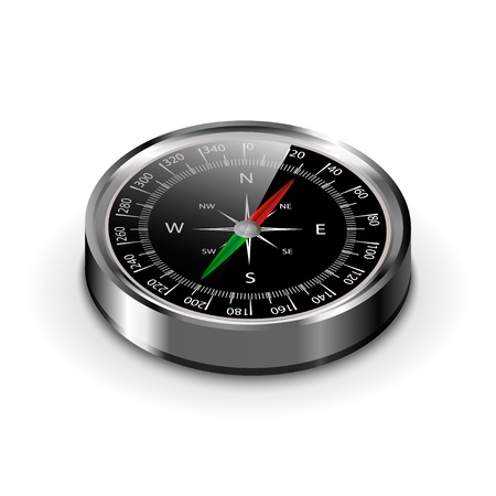 separated by layers, editable vector illustration of compass for your own designのイラスト素材