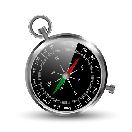 separated by layers, editable vector illustration of compass for your own designのイラスト素材