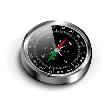 separated by layers, editable vector illustration of compass for your own designのイラスト素材
