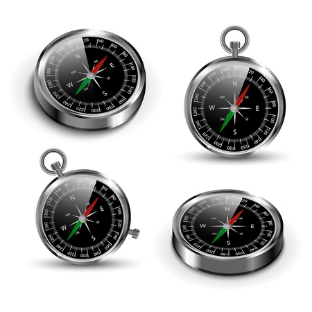 separated by layers, editable vector illustration of compass for your own designのイラスト素材