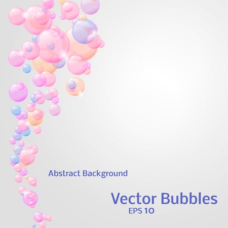 Abstact Colourful Vector Bubbles Background for your own designのイラスト素材