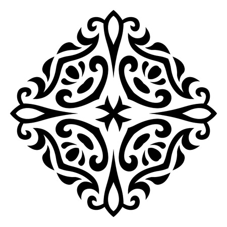 Vector illustration of abstract mehndi tattoo ornamentのイラスト素材
