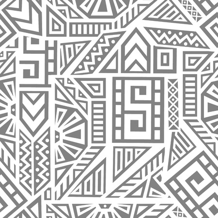 Aztec Vector Seamless Patternのイラスト素材