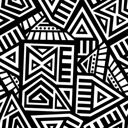 Aztec Vector Seamless Patternのイラスト素材