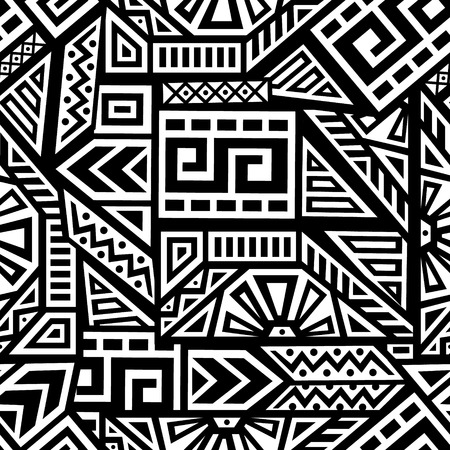 Aztec Vector Seamless Patternのイラスト素材
