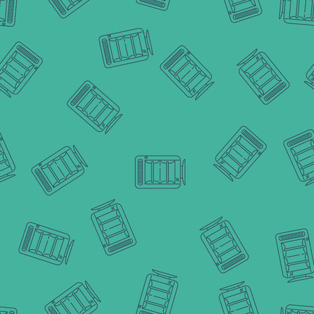 Modern Style House Heating Theme Pattern. Perfect for site background, package and other endless fill.のイラスト素材
