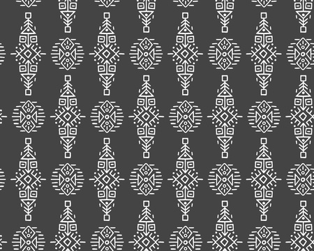 Vector Seamless Pattern in Ethnic Style. Creative tribal endless ornament, perfect for textile...