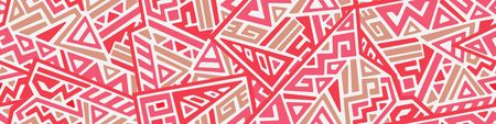 Creative ethnic style seamless pattern.