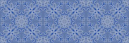 Azulejos ceramic tile design. Talavera tracery motif.のイラスト素材