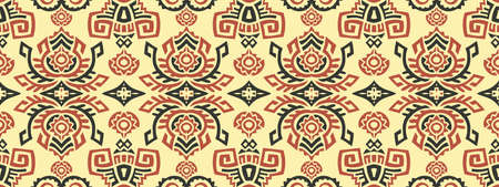 Abstract Ethnic Vector Seamless Pattern. Trendy boho tile. African textile design. Scandinavian...