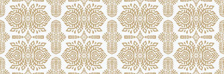 Abstract Ethnic Vector Seamless Pattern. Trendy boho tile. African textile design. Scandinavian ornament. Perfect for wallpaper, cloth, wrapping paper and other endless fill.のイラスト素材