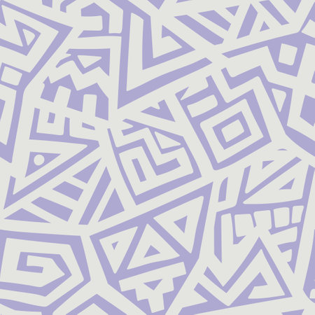 Unique Geometric Vector Seamless Pattern made in ethnic style. Aztec textile print. African traditional design. Creative boho pattern. Perfect for site backgrounds, wrapping paper and fabric design.のイラスト素材