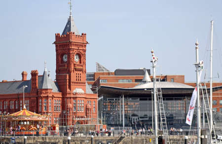 cardiff bay wales uk のeditorial素材