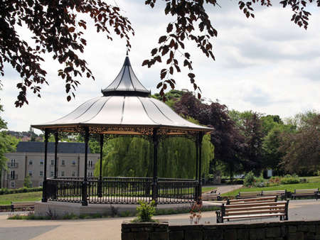 bandstand in the parkの写真素材