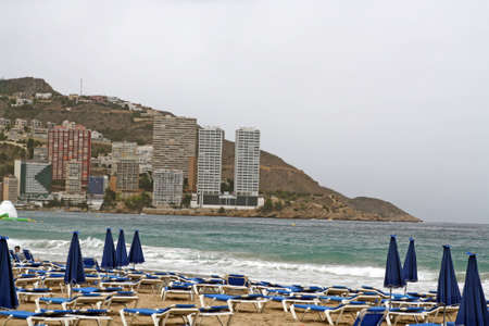 benidorm beachの写真素材