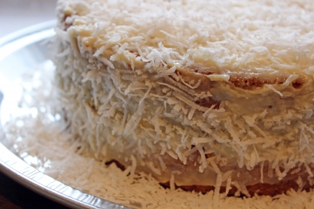 fresh coconut cakeの写真素材