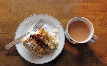 tea and cakeの写真素材