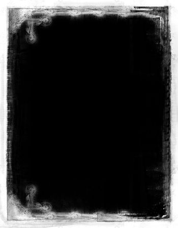 Grunge border over blackの写真素材
