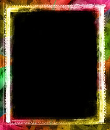 Computer designed grunge  borderの写真素材