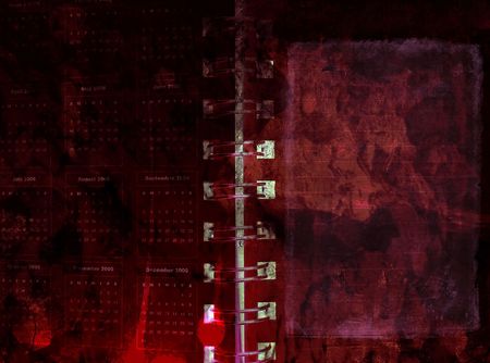 Computer designed grunge notebook background with free space for your textの写真素材