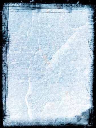 Computer designed grunge border and aged textured background
