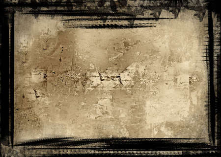 Computer designed grunge border and aged textured backgroundの写真素材