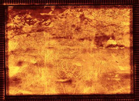 Computer designed grunge border and aged textured  background  with space for your image or textの写真素材