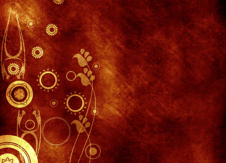 Computer designed highly detailed grunge textured background - collageの写真素材