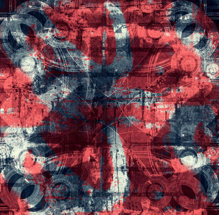 Computer designed highly detailed grunge textured  abstract background - collageの写真素材