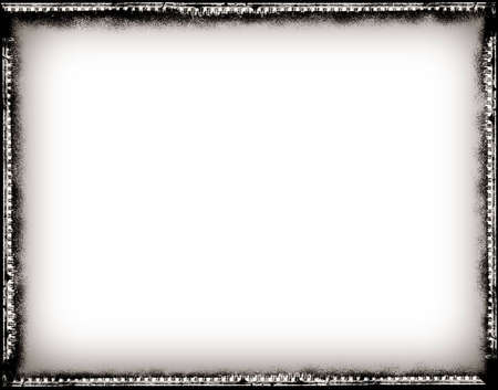 Computer designed highly detailed grunge  border and aged textured background with space for your...