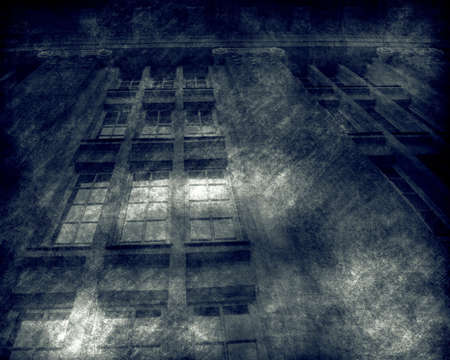 Computer designed highly detailed urban grunge textured  background collageの写真素材