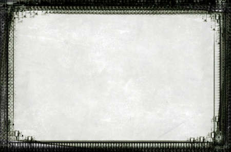 Computer designed highly detailed  border and aged textured background with space for your text or image. Nice grunge layer for your projects.の写真素材