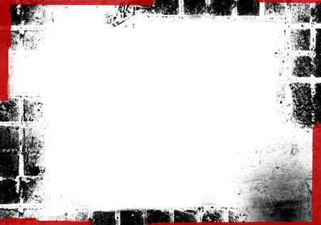 Computer designed highly detailed grunge border. Great grunge layer for your projects. の写真素材