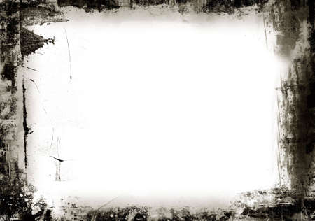 Computer designed highly detailed grunge border. Great grunge layer for your projects. の写真素材