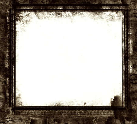 Computer designed highly detailed grunge border , great grunge layer for your projects. の写真素材