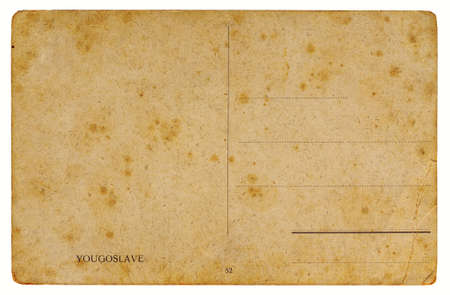 High resolution , highly detailed antique postcard from the early 20th century isolated on white background.の写真素材