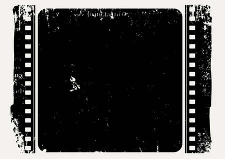 Editable grunge film frame, nice element for your projectsのイラスト素材