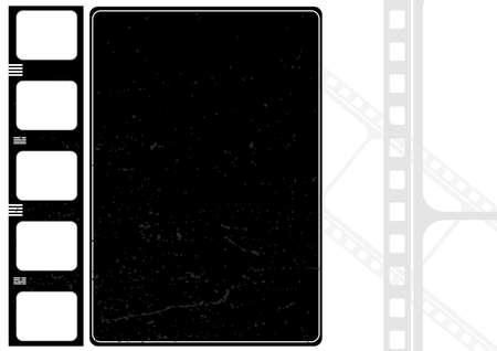 Editable grunge film frame, nice element for your projectsのイラスト素材