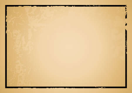 Editable grunge decorative frame with space for your text or image.のイラスト素材
