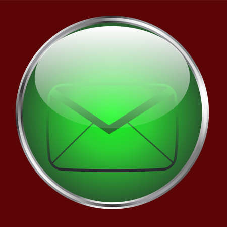 Editable glossy web button - Mail buttonのイラスト素材