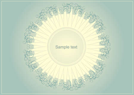 Editable decorative frame with space for your text or image.のイラスト素材
