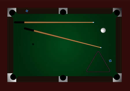 Editable pool table background with space for your text